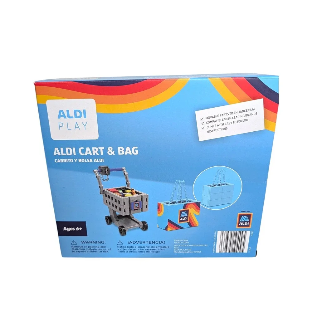 Aldi Play Building Blocks‎ Cart and Bag Toy 360 Pieces Ages 6+ Brand New